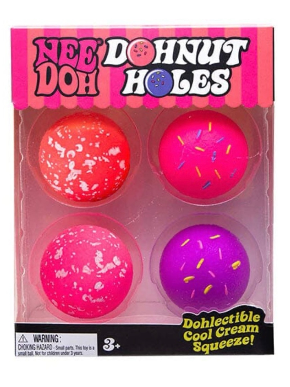Rare Needoh Dohnut Holes Squishy Toys 4-Pack | Fast Shipping / New in Box